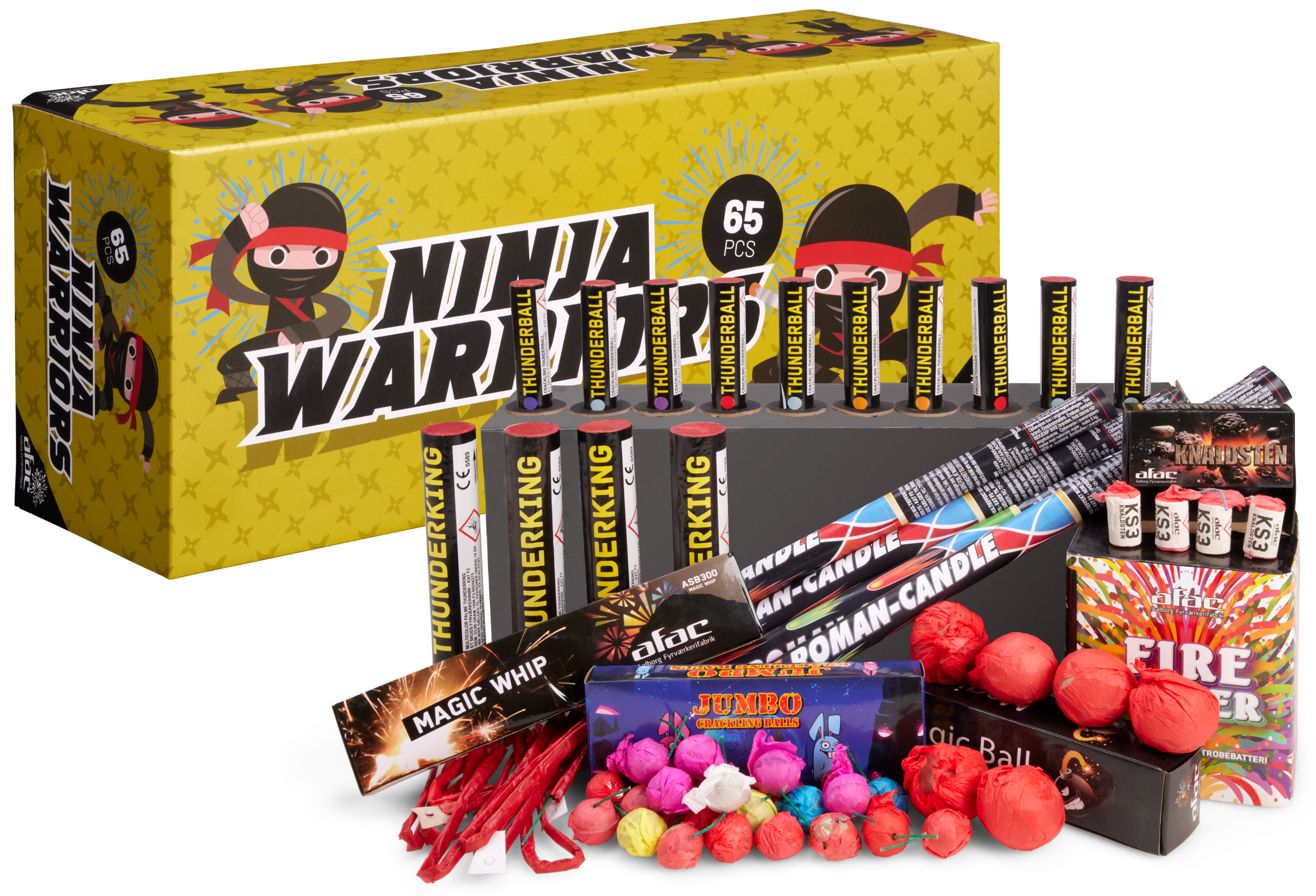 Ninja Warriors, Sortiment 65 dele